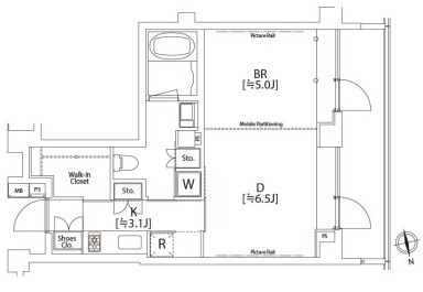 カスタリア市ヶ谷の間取り