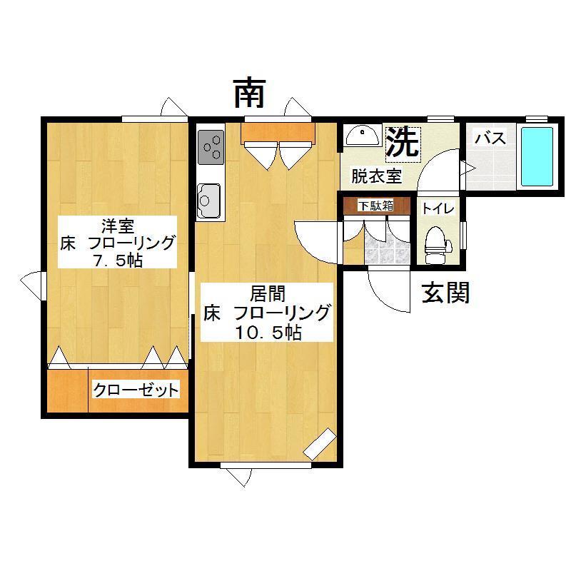 北斗１２３の間取り