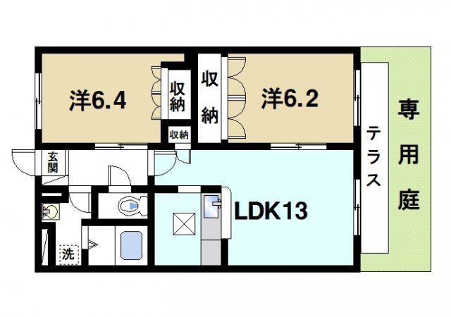 木津川市梅美台のマンションの間取り