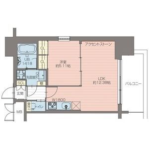 大阪市西区川口のマンションの間取り