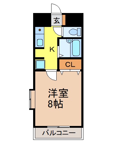 名古屋市昭和区出口町のマンションの間取り