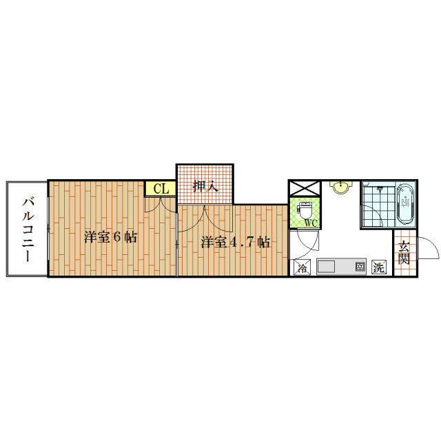 プレステージ金沢の間取り