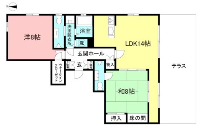 世田谷区代田のマンションの間取り