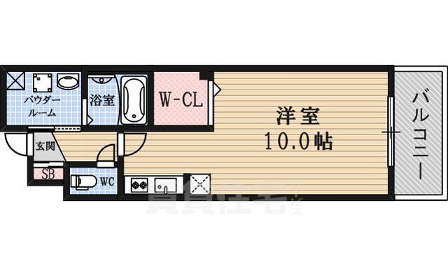 京都市山科区大塚西浦町のマンションの間取り