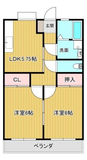 エクセルあまちＢ棟の間取り