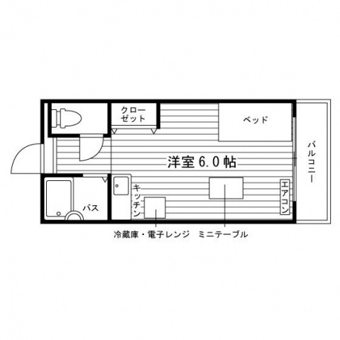 カサヴェール片岡の間取り