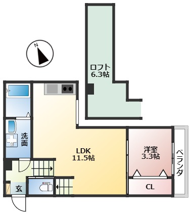 N51APARTMENT大垣IIの間取り