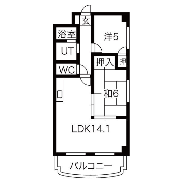 サンパレス名駅の間取り