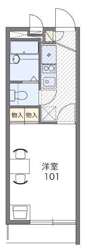 越谷市蒲生西町のアパートの間取り