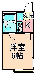 足立区栗原のアパートの間取り