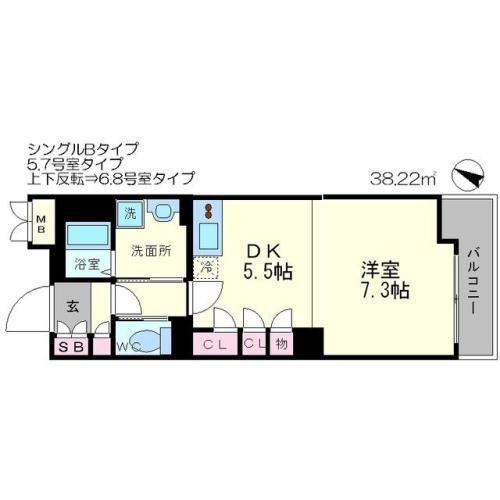 吹田市桃山台のマンションの間取り