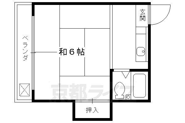 京都市東山区本町１丁目のマンションの間取り