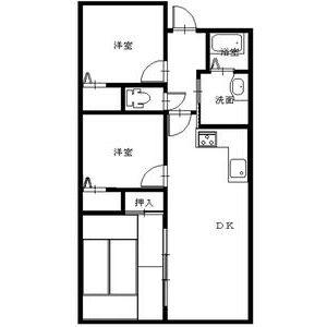 姫路市網干区高田のマンションの間取り