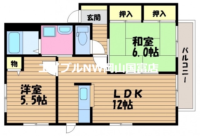 プロヴァンス　A棟の間取り