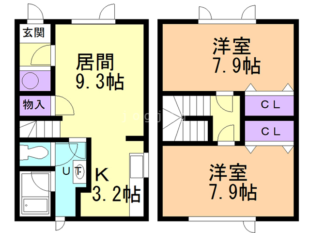 １４コーポの間取り