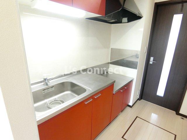 キッチン　２口ガスコンロ設置可能なキッチン。