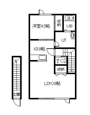 ライズ1の間取り写真