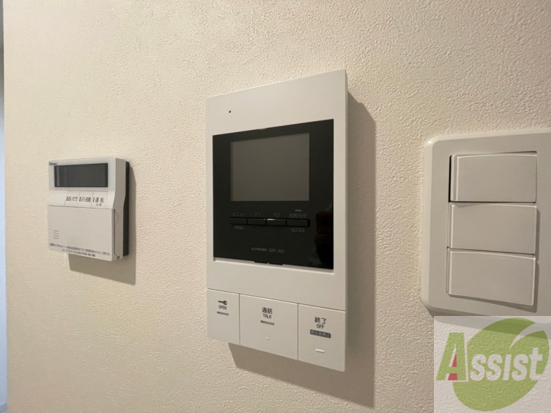 セキュリティ　インターホンは通話ができるので急な訪問があっても安心です。