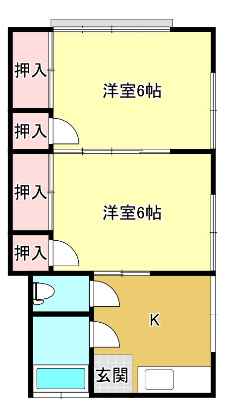 うさみ荘の間取り