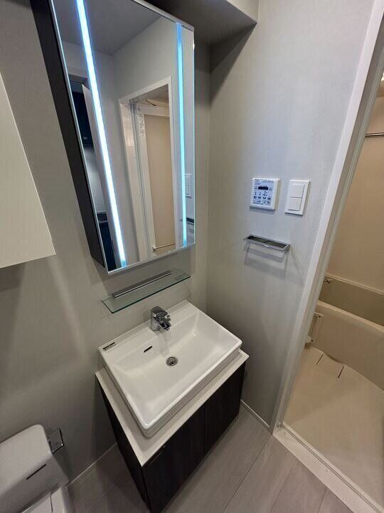 洗面設備　他号室　同施工参考写真