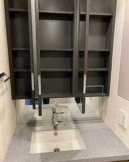 洗面設備　別タイプ部屋　参考写真です