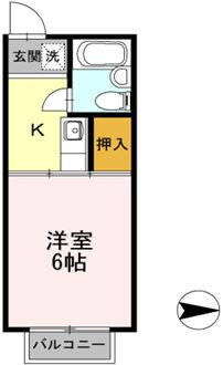羽衣ハイツの間取り写真