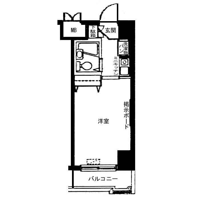 ＪＲ中央線 立川駅 徒歩9分 10階建 築37年の間取り写真