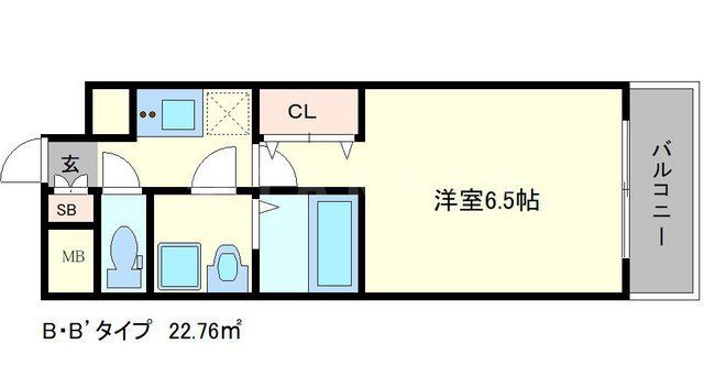 レジュールアッシュ淡路駅前の間取り写真