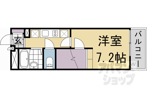レオパレスUrban桂坂の間取り写真