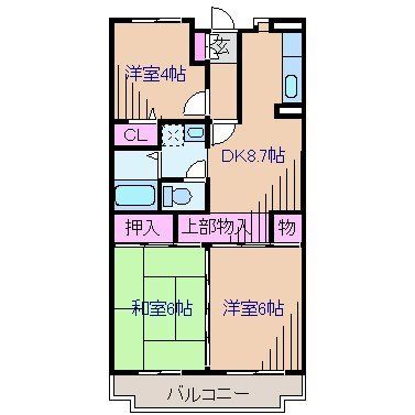 ピボアンヌ北寺尾A棟の間取り写真