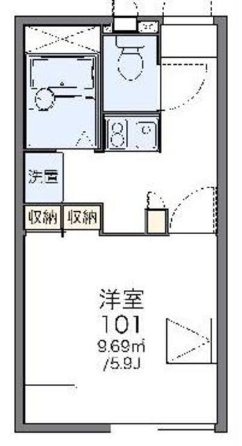 レオパレス不動の間取り写真
