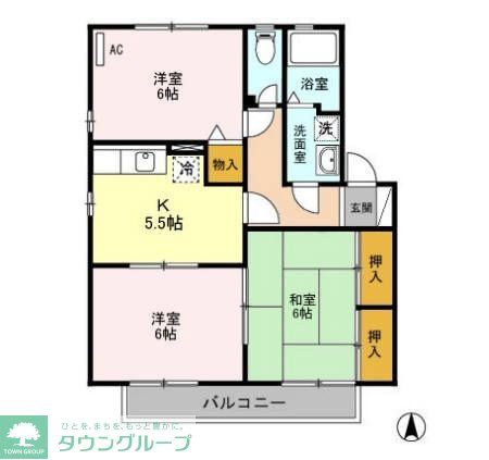 フィオーレ Cの間取り写真