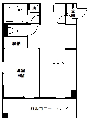 川崎市中原区今井南町のマンションの間取り