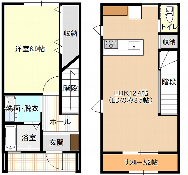 エルウッド21 D棟の間取り