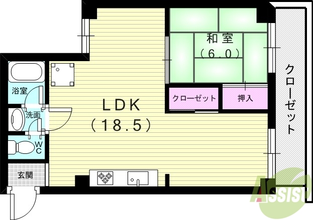 シャトーすずらんの間取り