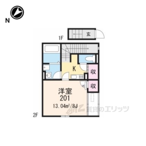 レオネクストＨｏｎｅｙｌａｋｅの間取り