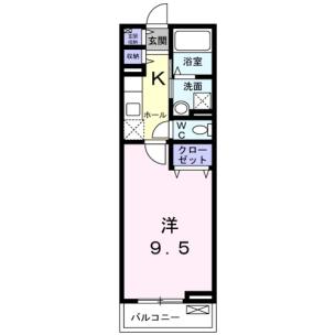 ヴィラ　キックス　フロントIIの間取り