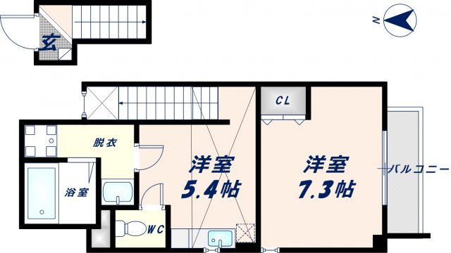 ラフォーレ長田の間取り