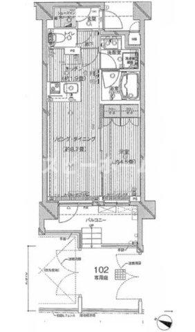 【杉並区和田のマンションの間取り】