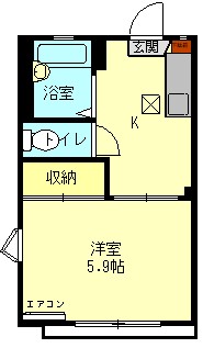 けやきコーポの間取り