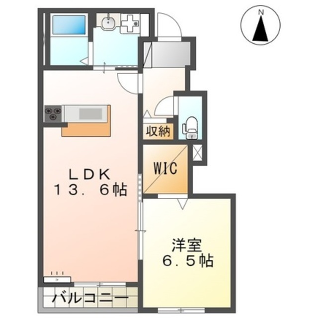 御殿場市北久原のアパートの間取り