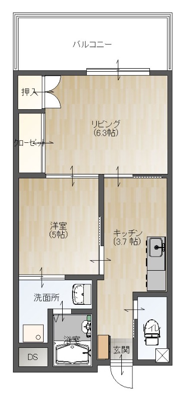 Ｄ-ｈｏｕｓｅ　2ｎｄの間取り