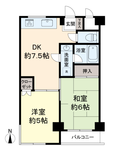 京王むさしのマンションの間取り