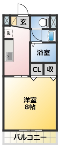 碧南市宮町のアパートの間取り