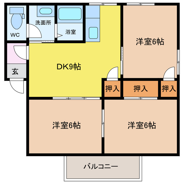 HUMMING鷹匠の間取り