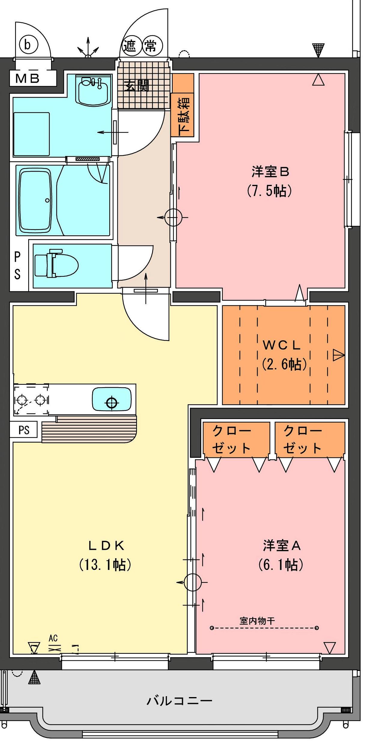 ドリームフェリオの間取り