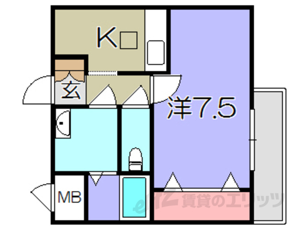 ユニゾンKの間取り