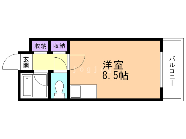 札幌市北区北三十七条西のマンションの間取り