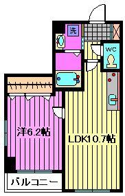 さいたま市浦和区常盤のマンションの間取り