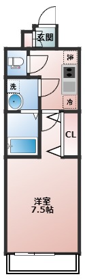 アドバンス大阪城北グレカーレの間取り